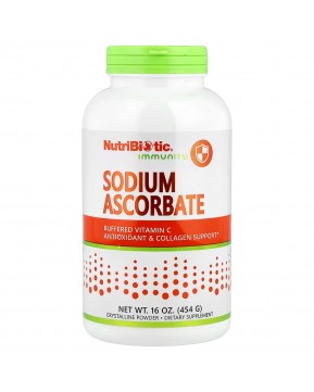 NutriBiotic, Immunity, аскорбат натрия, кристаллический порошок, 454 г